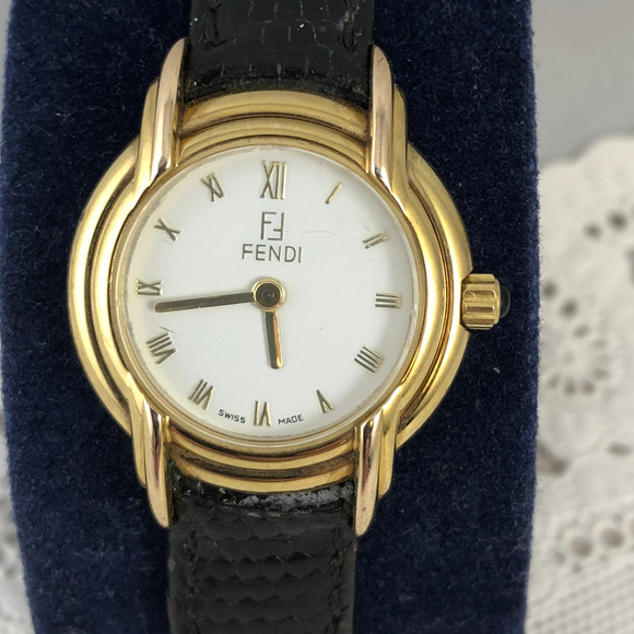 Vintage FENDI 300L18k Gold Plated Swiss Watch main image 12